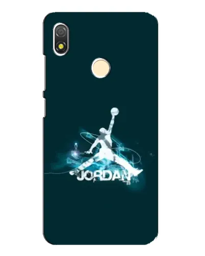 Чехол для TECNO POP 3 с картинкой «Jordan Blue Fire»