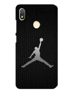 Чехол для TECNO POP 3 с картинкой «Jordan Dark Carbon»