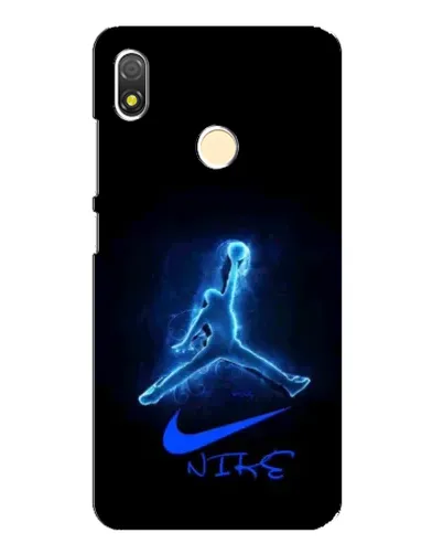 Чехол для TECNO POP 3 с картинкой «Jordan Neon Blue»