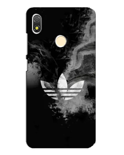 Чехол для TECNO POP 3 с картинкой «Абстрактный дым Adidas»