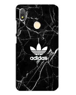 Чехол для TECNO POP 3 с картинкой «Белый мрамор Adidas»