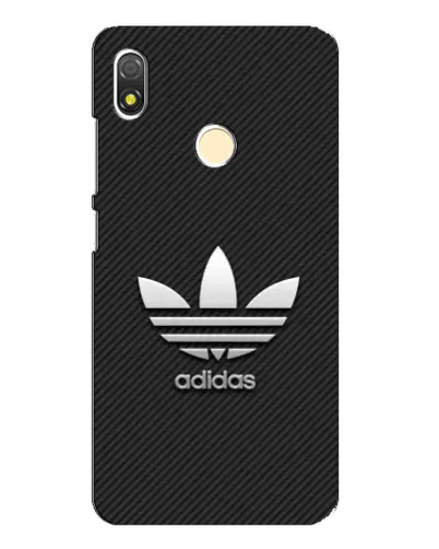 Чехол для TECNO POP 3 с картинкой «Adidas Карбоновая текстура»