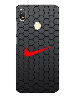 Чехол для TECNO POP 3 с картинкой «Nike — карбоновая сетка»