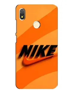 Чехол для TECNO POP 3 с картинкой «Оранжевый драйв Nike»