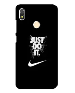 Чехол для TECNO POP 3 с картинкой «Текстовый принт Nike»