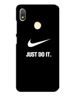 Чехол для TECNO POP 3 с картинкой «Классический принт Nike»