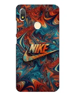 Чехол для TECNO POP 3 с картинкой «Nike в абстракции»