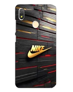 Чехол для TECNO POP 3 с картинкой «Золотой Nike на металле»