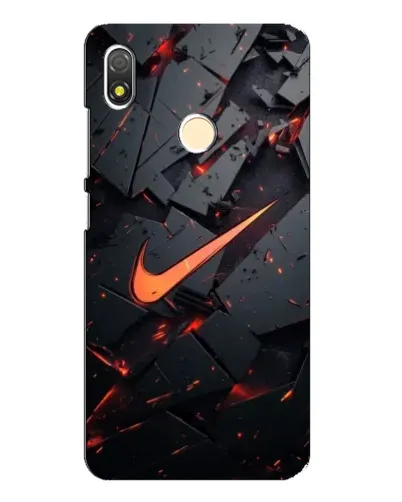 Чехол для TECNO POP 3 с картинкой «Nike — эффект разломов» Чехол для TECNO POP 3 с картинкой «Nike — эффект разломов»
