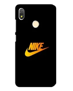 Чехол для TECNO POP 3 с картинкой «Золотой логотип Nike»