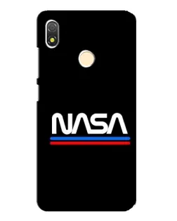 Чехол для TECNO POP 3 с картинкой «NASA — классика Red Blue»