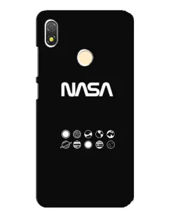 Чехол для TECNO POP 3 с картинкой «NASA — технический принт»