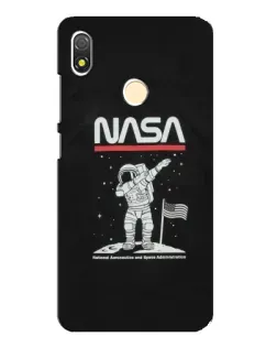 Чехол для TECNO POP 3 с картинкой «NASA — шагаем по Луне»