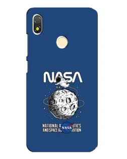 Чехол для TECNO POP 3 с картинкой «NASA — лунная миссия»