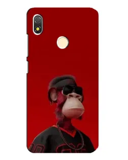 Чехол для TECNO POP 3 с картинкой «Bored Ape в красном»