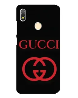 Чехол для TECNO POP 3 с картинкой «Gucci — красный логотип»