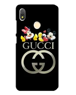 Чехол для TECNO POP 3 с картинкой «Gucci — герои Disney»