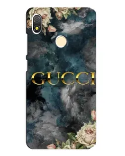 Чехол для TECNO POP 3 с картинкой «Абстрактные цветы Gucci»