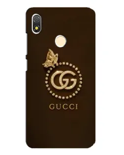 Чехол для TECNO POP 3 с картинкой «Gucci — золотая бабочка»