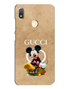 Чехол для TECNO POP 3 с картинкой «Микки Маус Gucci — крафт»