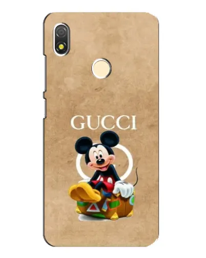 Чехол для TECNO POP 3 с картинкой «Микки Маус Gucci — крафт» Чехол для TECNO POP 3 с картинкой «Микки Маус Gucci — крафт»