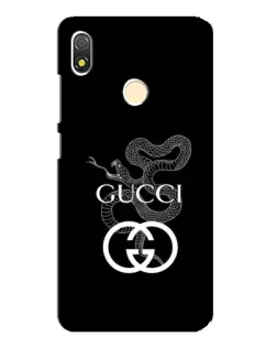 Чехол для TECNO POP 3 с картинкой «Gucci — серебряная змея»