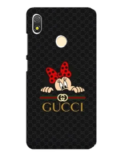 Чехол для TECNO POP 3 с картинкой «Минни Маус Gucci — черный» Чехол для TECNO POP 3 с картинкой «Минни Маус Gucci — черный»