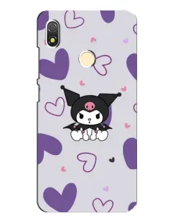 Чехол для TECNO POP 3 с картинкой «Kuromi и лавандовые сердца»