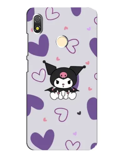 Чехол для TECNO POP 3 с картинкой «Kuromi и лавандовые сердца»