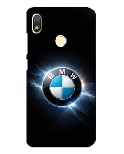 Чехол для TECNO POP 3 с картинкой «BMW — неоновое сияние»