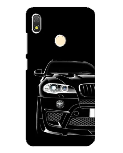 Чехол для TECNO POP 3 с картинкой «Темный силуэт BMW»