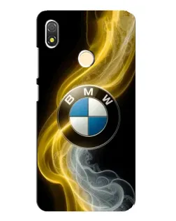 Чехол для TECNO POP 3 с картинкой «Золотистый дым BMW»