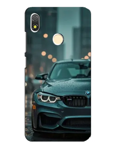 Чехол для TECNO POP 3 с картинкой «BMW в огнях города»