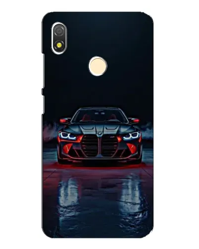 Чехол для TECNO POP 3 с картинкой «BMW на мокрой дороге»