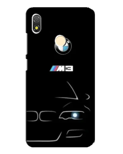 Чехол для TECNO POP 3 с картинкой «Минималистичный принт BMW M3»