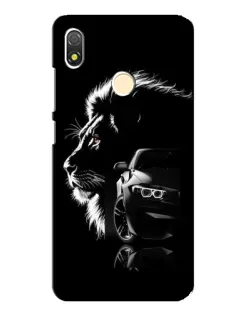 Чехол для TECNO POP 3 с картинкой «BMW и лев»