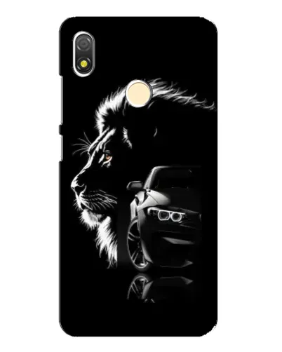 Чехол для TECNO POP 3 с картинкой «BMW и лев»