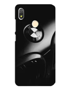 Чехол для TECNO POP 3 с картинкой «Эмблема BMW — макро»