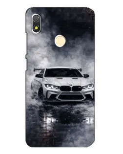 Чехол для TECNO POP 3 с картинкой «BMW сквозь туман»