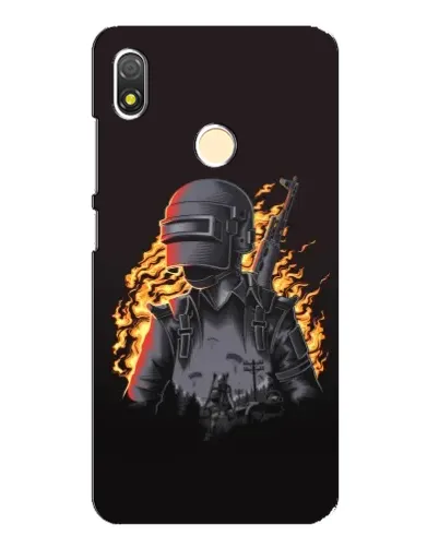 Чехол для TECNO POP 3 с картинкой «PUBG — огненный силуэт» Чехол для TECNO POP 3 с картинкой «PUBG — огненный силуэт»