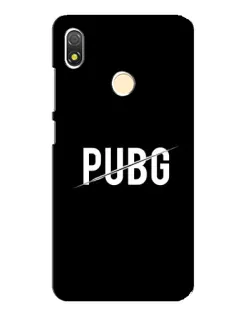 Чехол для TECNO POP 3 с картинкой «PUBG — белый логотип»