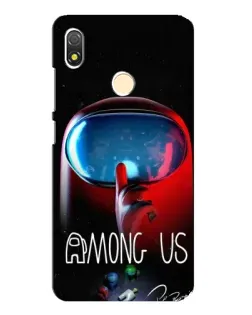 Чехол для TECNO POP 3 с картинкой «Красный импостер — макро» Чехол для TECNO POP 3 с картинкой «Красный импостер — макро»