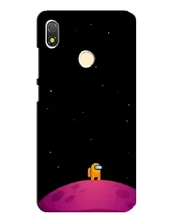 Чехол для TECNO POP 3 с картинкой «Одинокий герой на планете» Чехол для TECNO POP 3 с картинкой «Одинокий герой на планете»