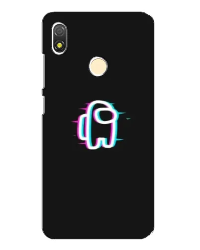 Чехол для TECNO POP 3 с картинкой «Among Us неон»