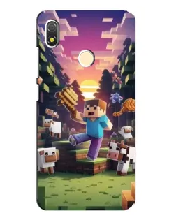 Чехол для TECNO POP 3 с картинкой «Стив на ферме» Чехол для TECNO POP 3 с картинкой «Стив на ферме»