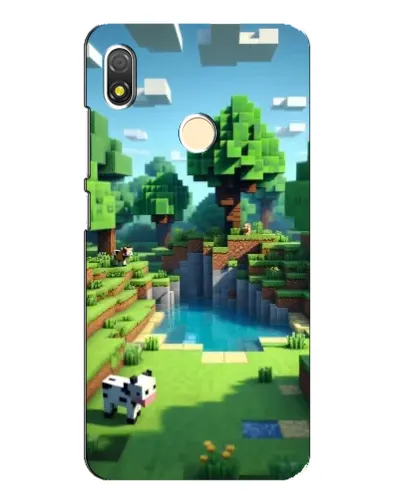 Чехол для TECNO POP 3 с картинкой «Minecraft летний день»