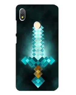 Чехол для TECNO POP 3 с картинкой «Алмазный меч неон»