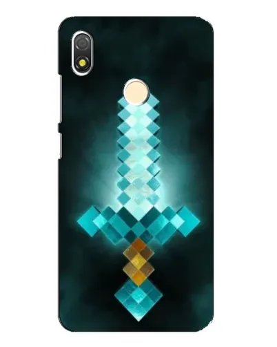 Чехол для TECNO POP 3 с картинкой «Алмазный меч неон»