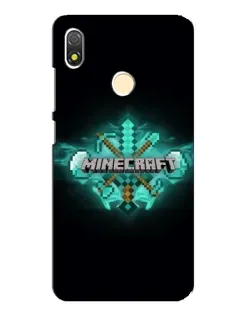 Чехол для TECNO POP 3 с картинкой «Minecraft Diamond лого»