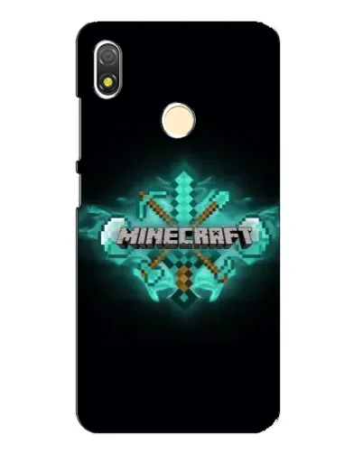 Чехол для TECNO POP 3 с картинкой «Minecraft Diamond лого»